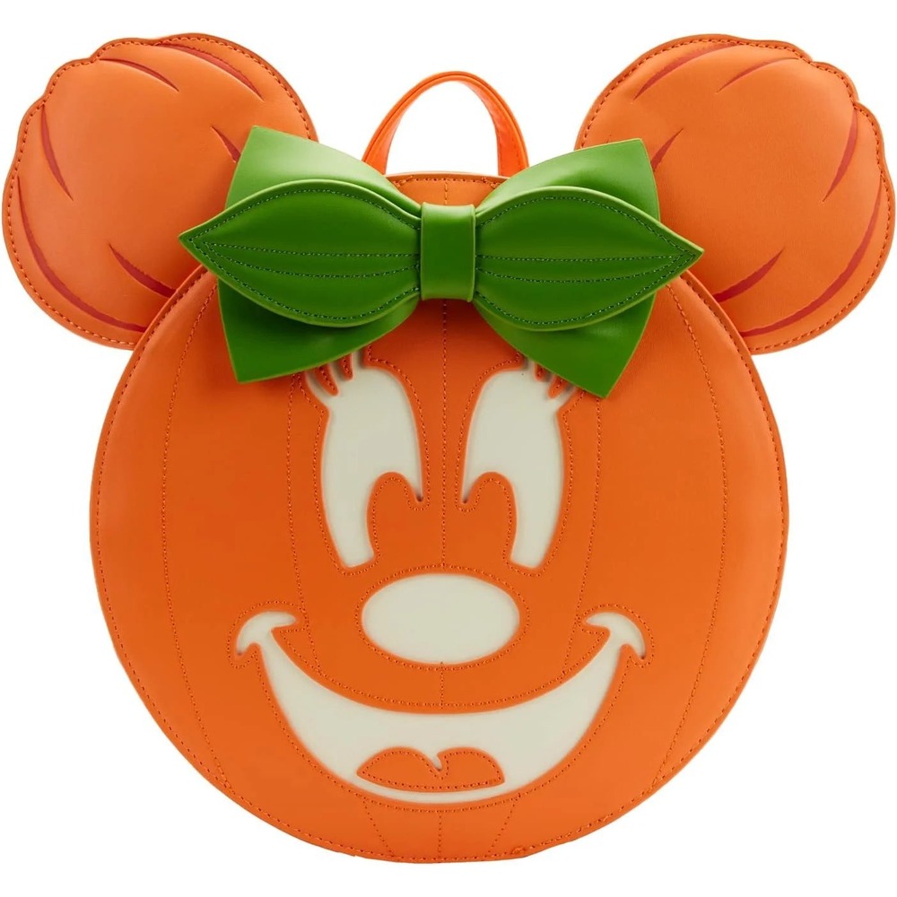 Loungefly Minnie Mouse Glow in the Dark Jack O Lantern Mini Backpack